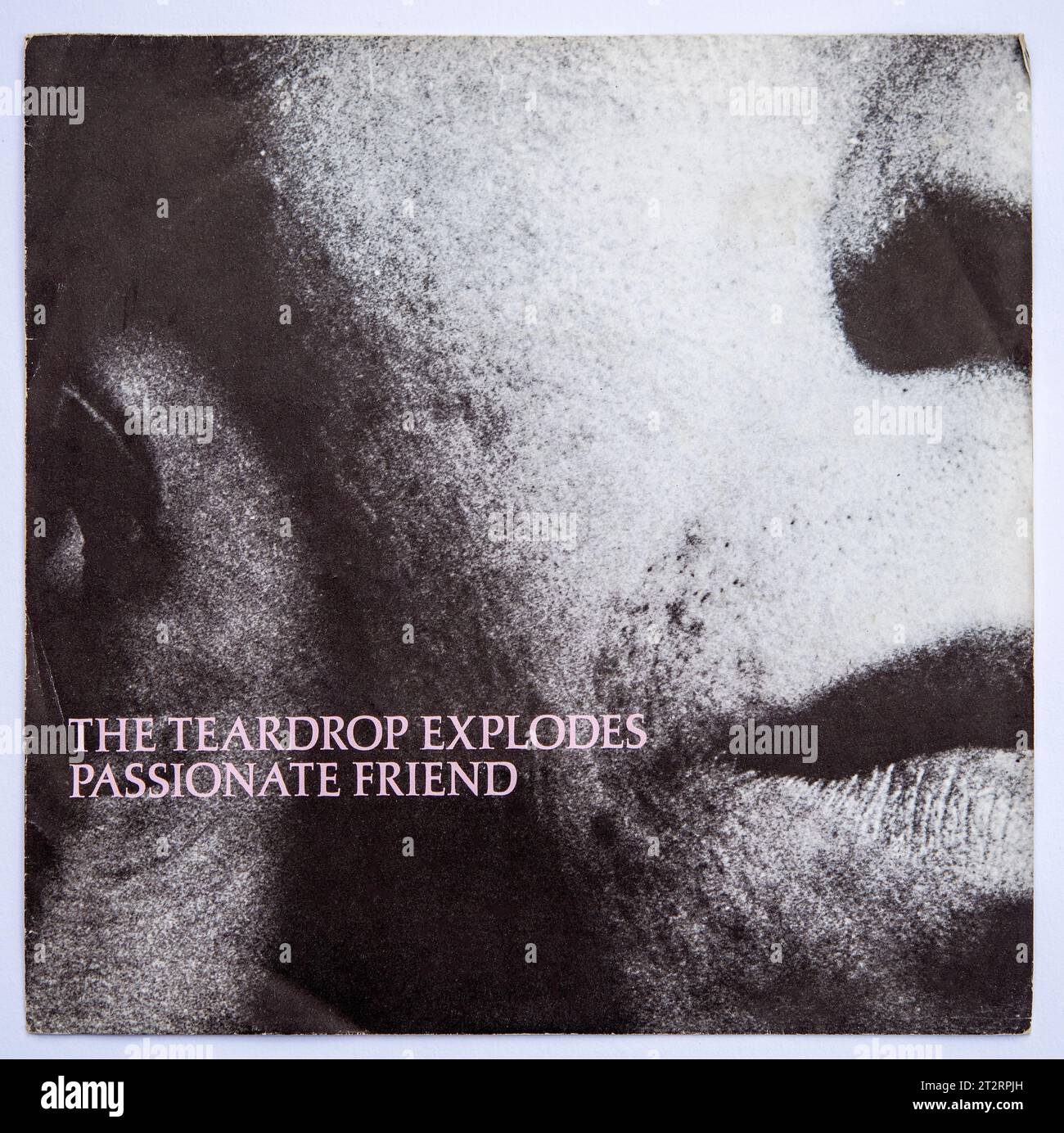 Copertina della versione single da sette pollici di Passion Friend by the Teardrop Explodes, pubblicata nel 1981 Foto Stock