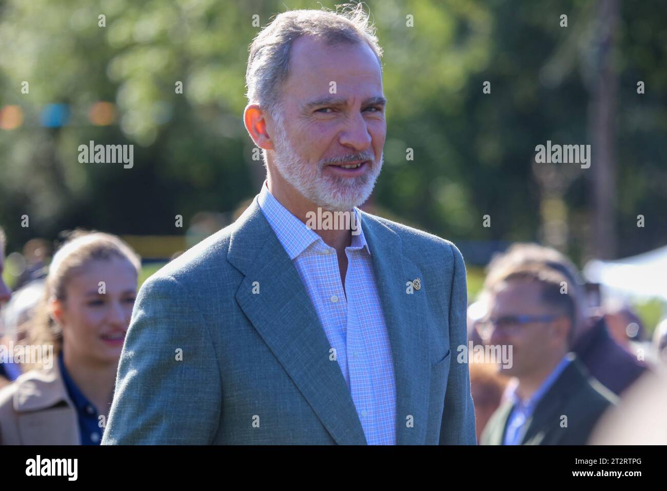 Arroes, Spagna, 21 ottobre 2023: Re Felipe vi durante l'esemplare People of Asturias Award 2023, il 21 ottobre 2023, ad Arroes, Spagna. Credito: Alberto Brevers / Alamy Live News. Foto Stock