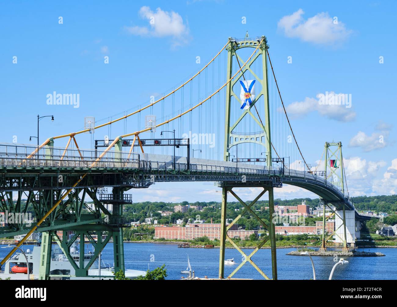 MacDonald Bridge ad Halifax Foto Stock