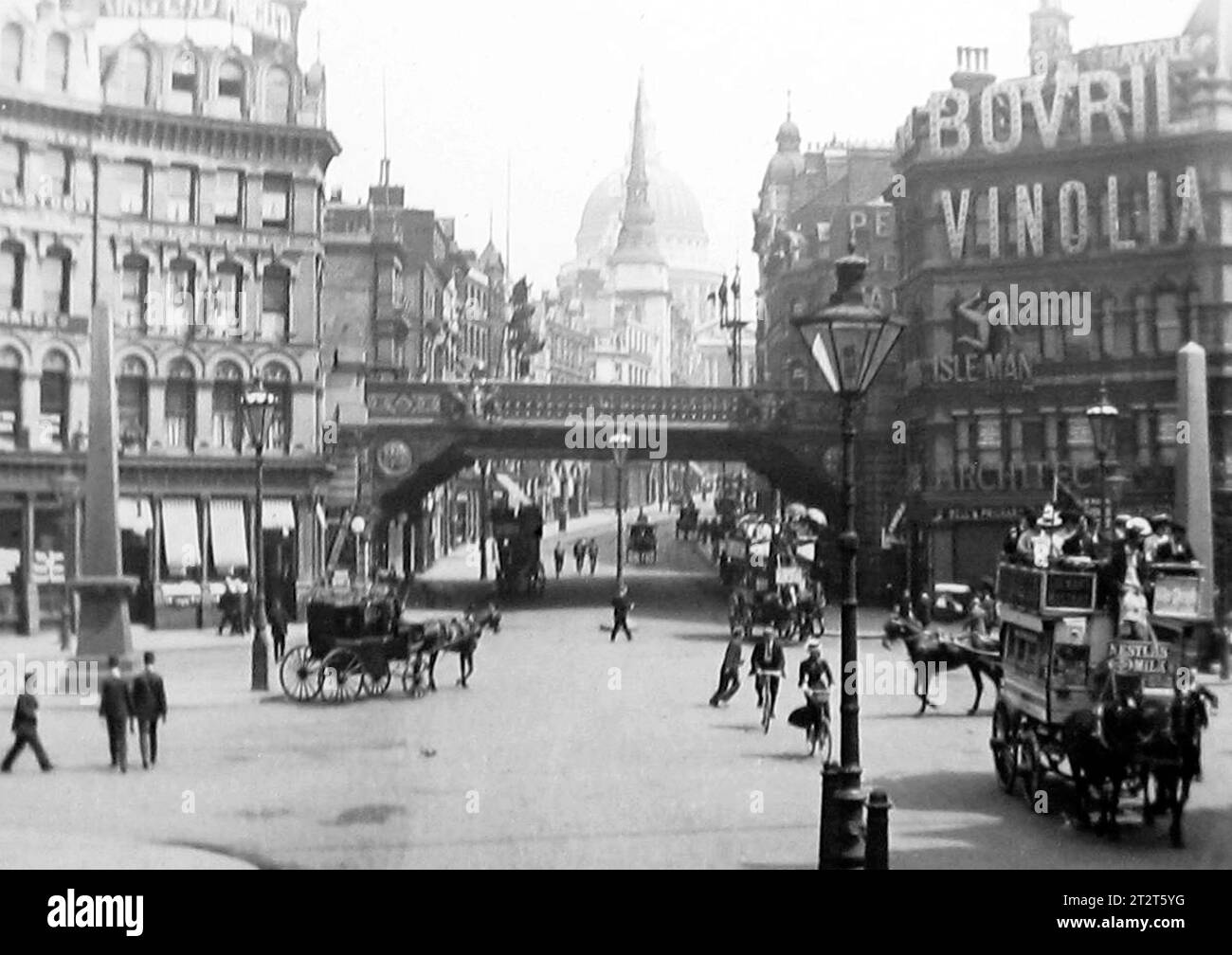 Ludgate Circus, Londra, PERIODO VITTORIANO Foto Stock