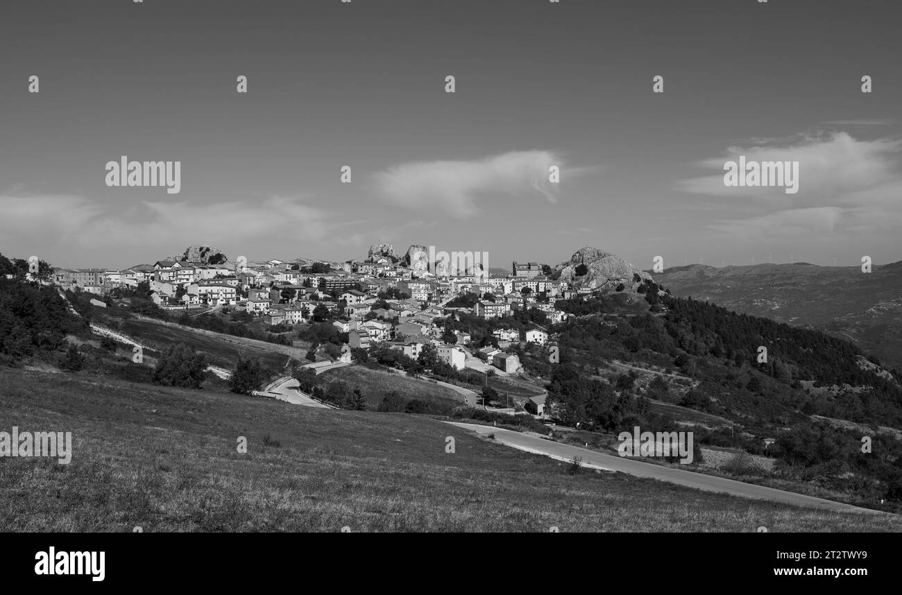 È una città italiana di 732 abitanti nella provincia di Isernia in Molise, famosa per il Santuario sannita. Foto Stock