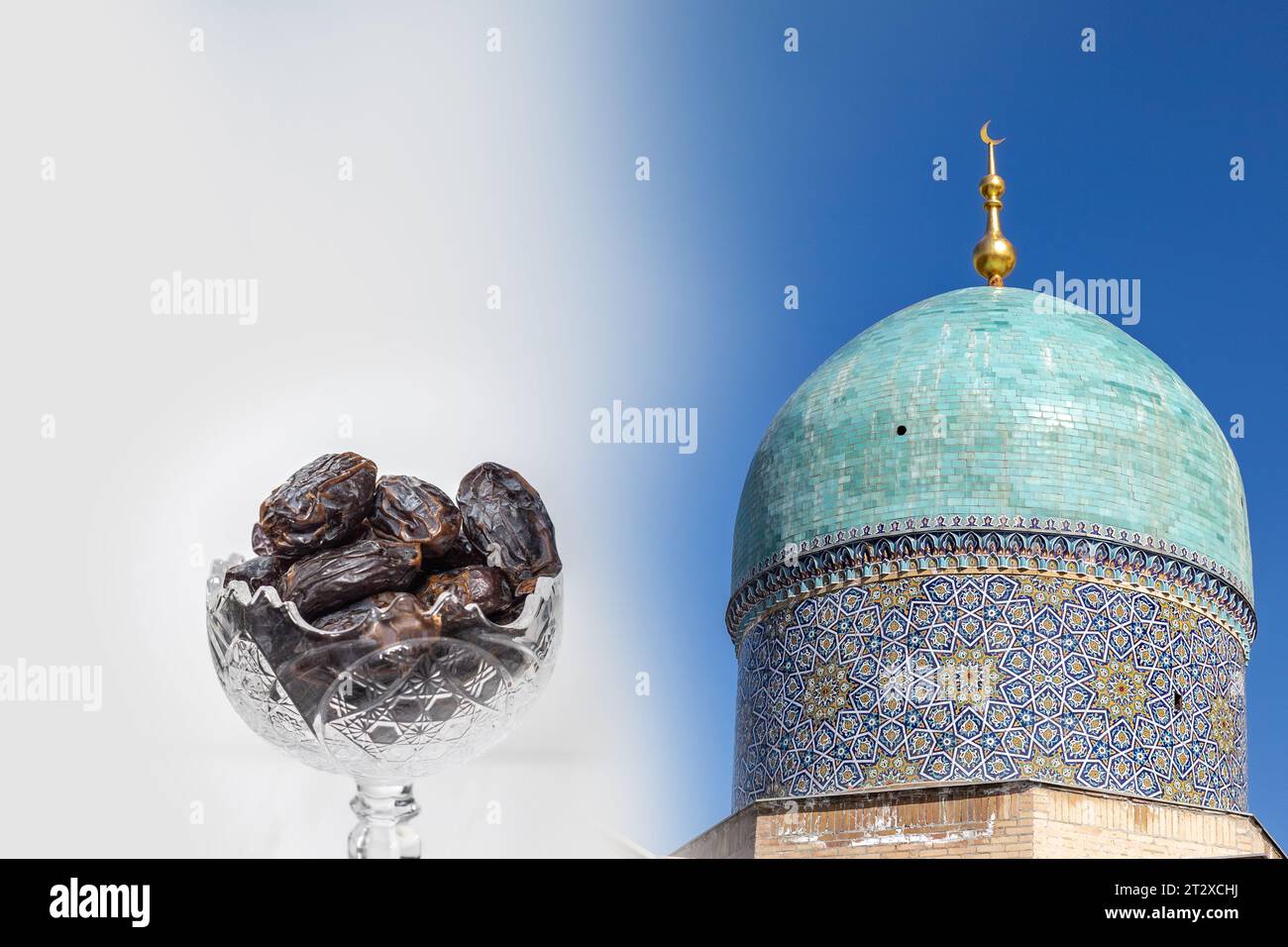 Contesto del santo mese musulmano del Ramadan Foto Stock