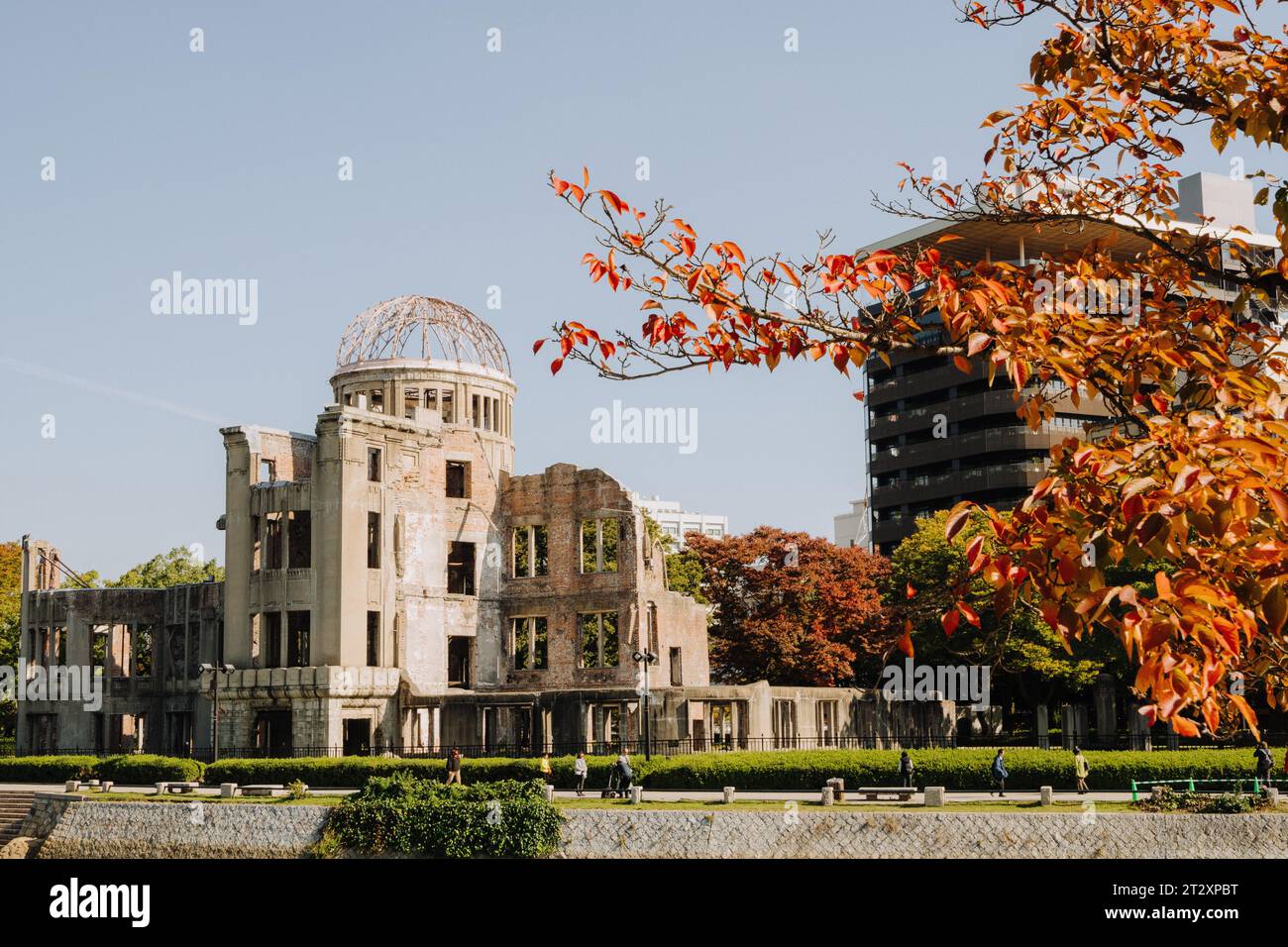 La Cupola della Bomba Atomica a Hiroshima, Giappone Foto Stock