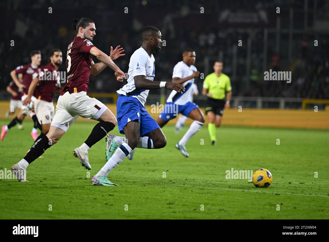 Torino, Italia. 21 ottobre 2023. Torino FC e Inter FC Internazionale serie A partita il 21 ottobre 2023 allo stadio Olimpico grande Torino di Torino crediti: Tiziano Ballabio/Alamy Live News Foto Stock