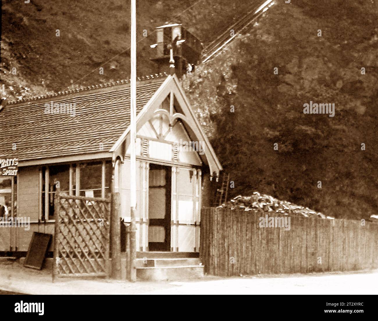 Lynton and Lynmouth Cliff Railway, periodo vittoriano Foto Stock