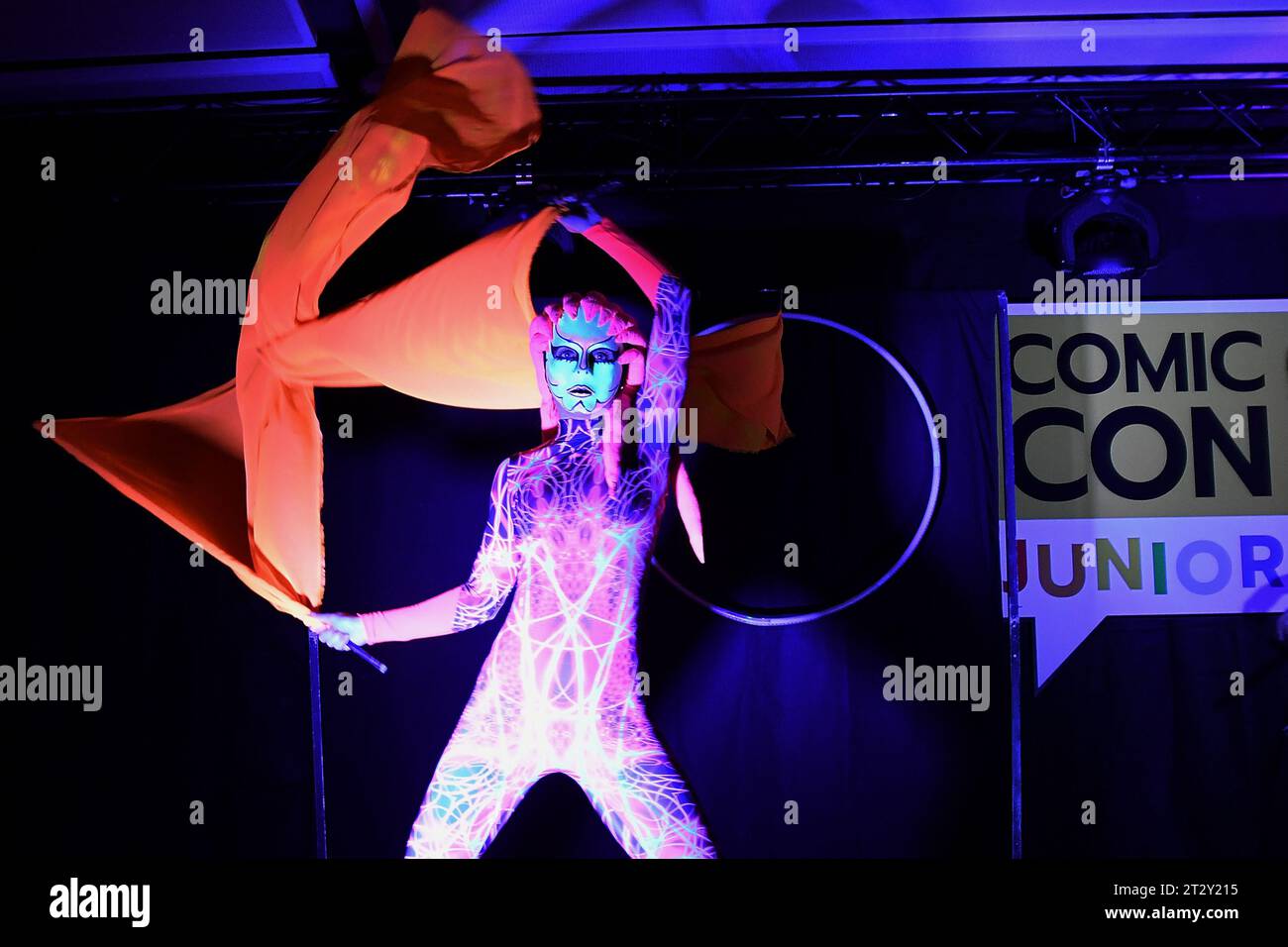Il secondo anno del festival Comic-con Junior della cultura pop inizia a Brno, Repubblica Ceca, il 21 ottobre 2023. Stelle di film e serie popolari, Foto Stock