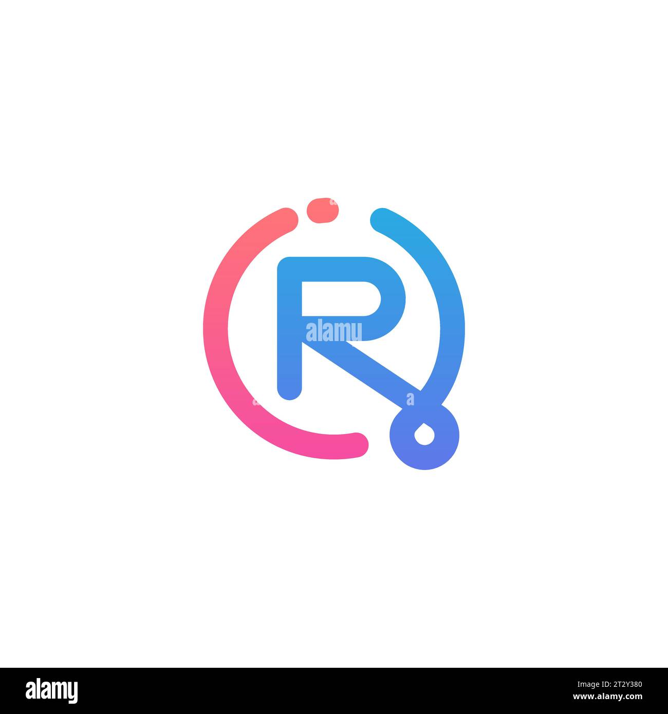 Logo IR, monogramma IR, icona IR iniziali, logo IR lettera, icona, vettore Illustrazione Vettoriale