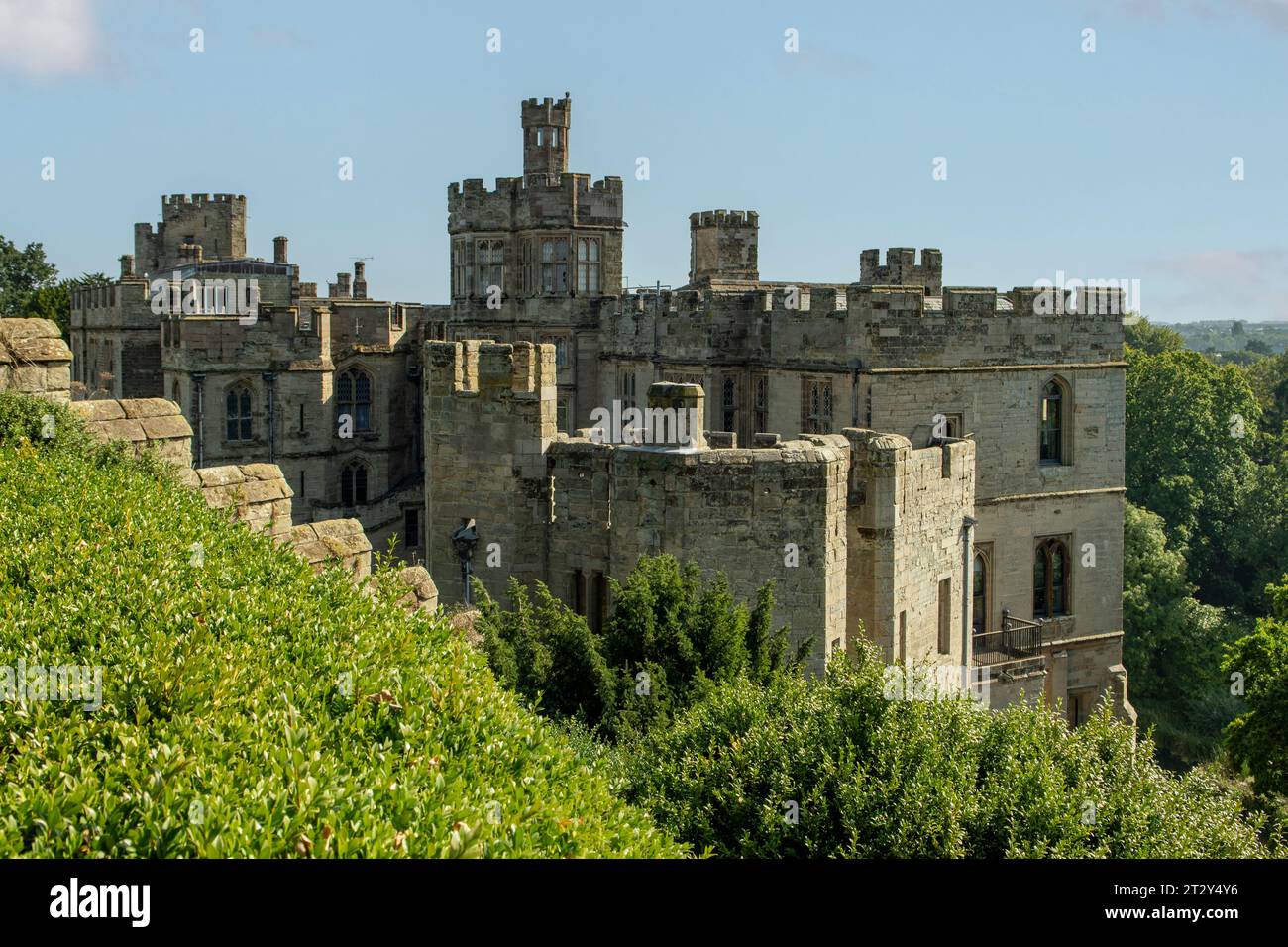 Il Castello di Warwick, Warwick, Warwickshire, Inghilterra Foto Stock