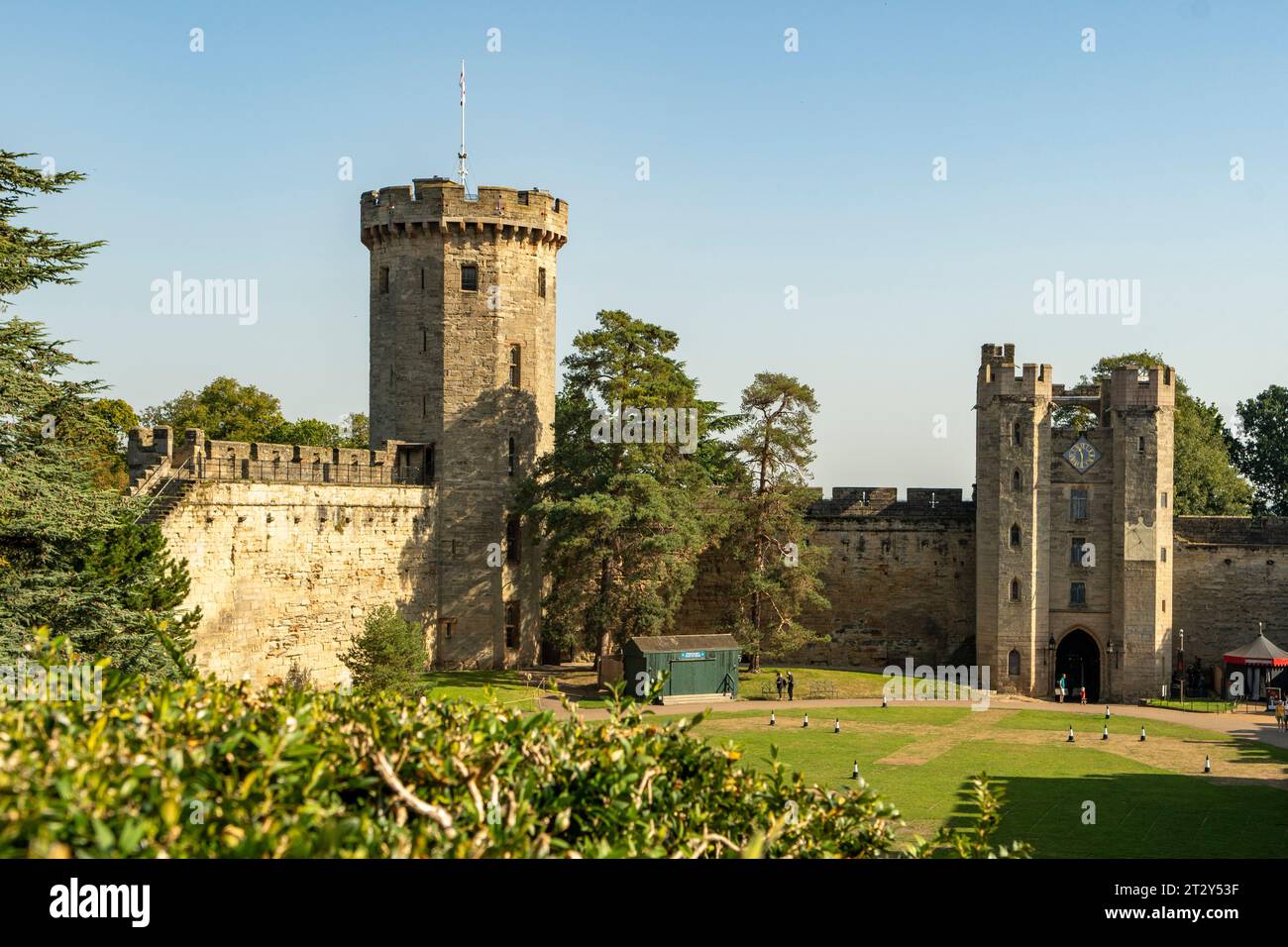 Il Castello di Warwick, Warwick, Warwickshire, Inghilterra Foto Stock
