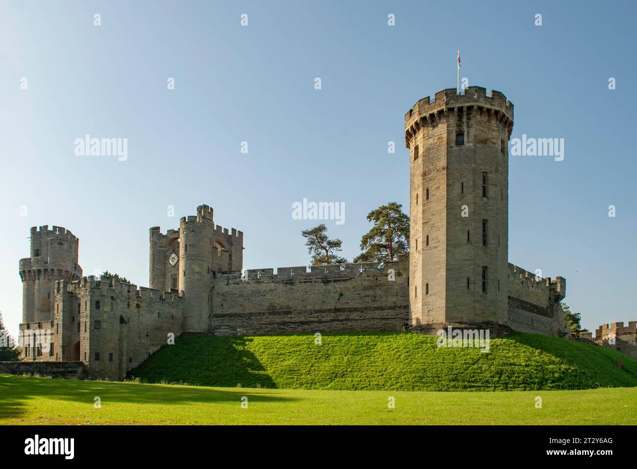Il Castello di Warwick, Warwick, Warwickshire, Inghilterra Foto Stock