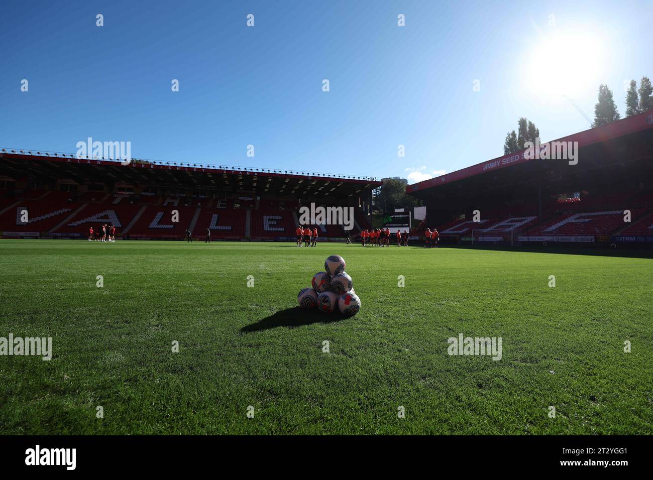 Londra, Regno Unito. 22 ottobre 2023. Vista generale della valle durante la partita di calcio del Barclays fa Womens Championship tra Charlton Athletic e Crystal Palace al Valley di Londra, Inghilterra. (James Whitehead/SPP) credito: SPP Sport Press Photo. /Alamy Live News Foto Stock