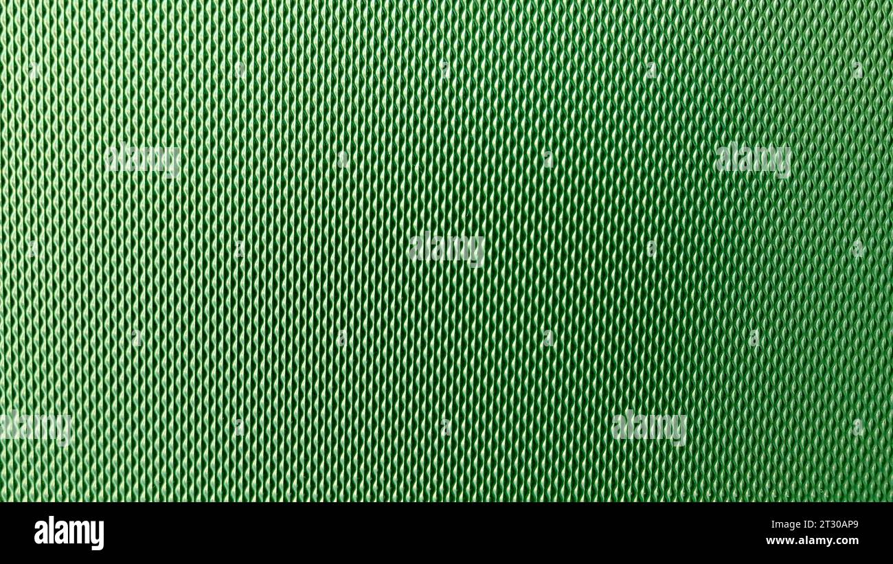 primo piano della texture verde della valigia. texture lussuosa e verde Foto Stock