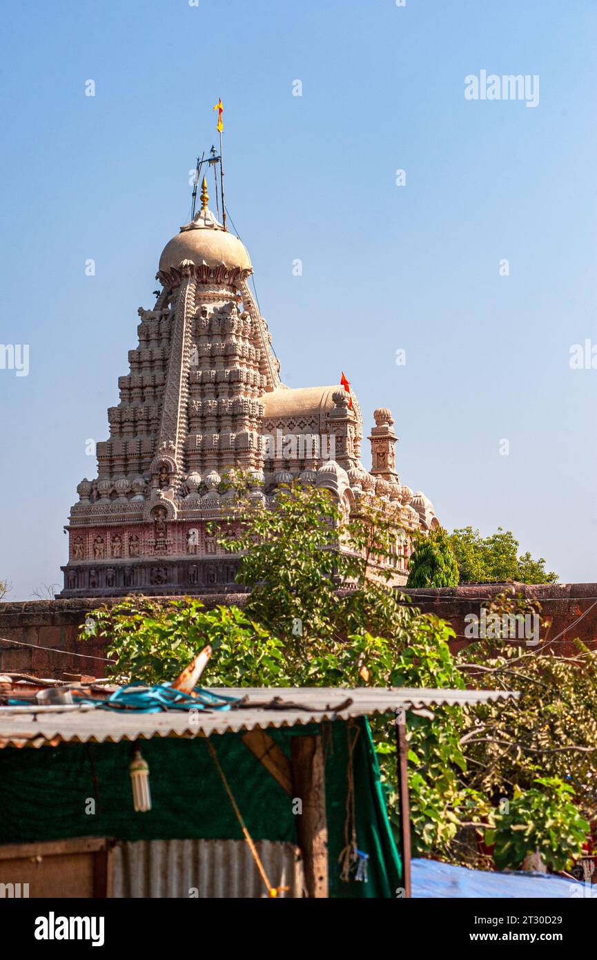 11 13 2011 Tempio di Grishneshwar, o tempio di Ghrneshwar Jyotirlinga o Dhushmeshwar, 12 santuari di Jyotirlinga Verul (Ellora) Aurangabad Maharashtra INDIA A. Foto Stock