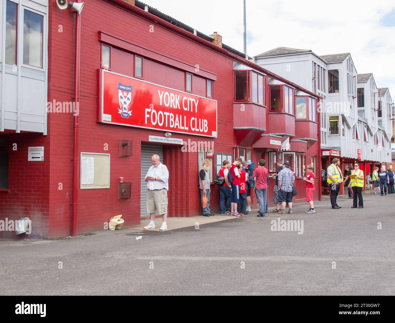 York City football club al Bootham Cresecent nel 2013 Foto Stock