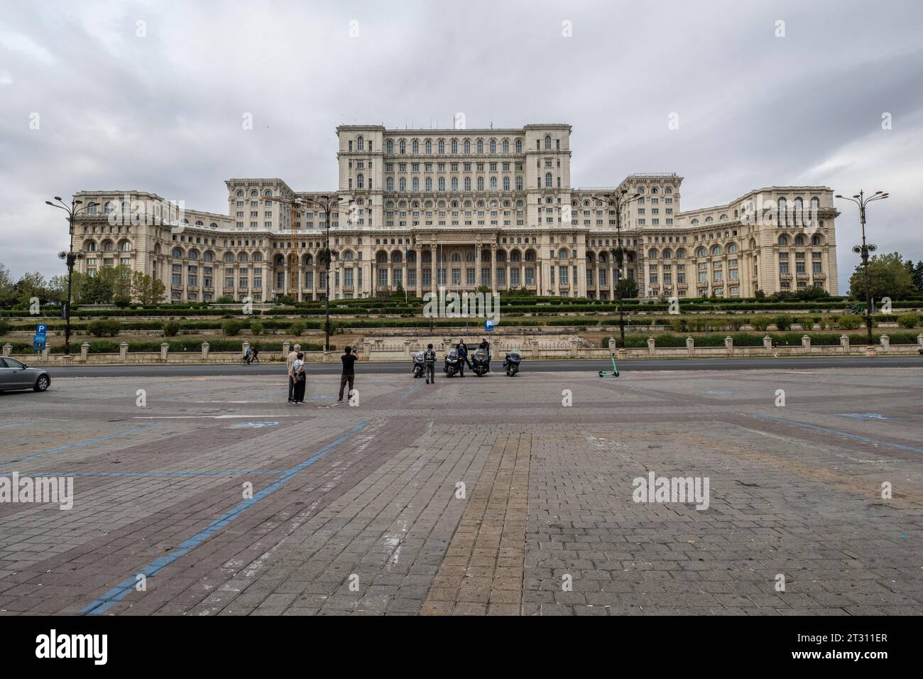 Palazzo del Parlamento, Bucarest, Romania, Europa Foto Stock