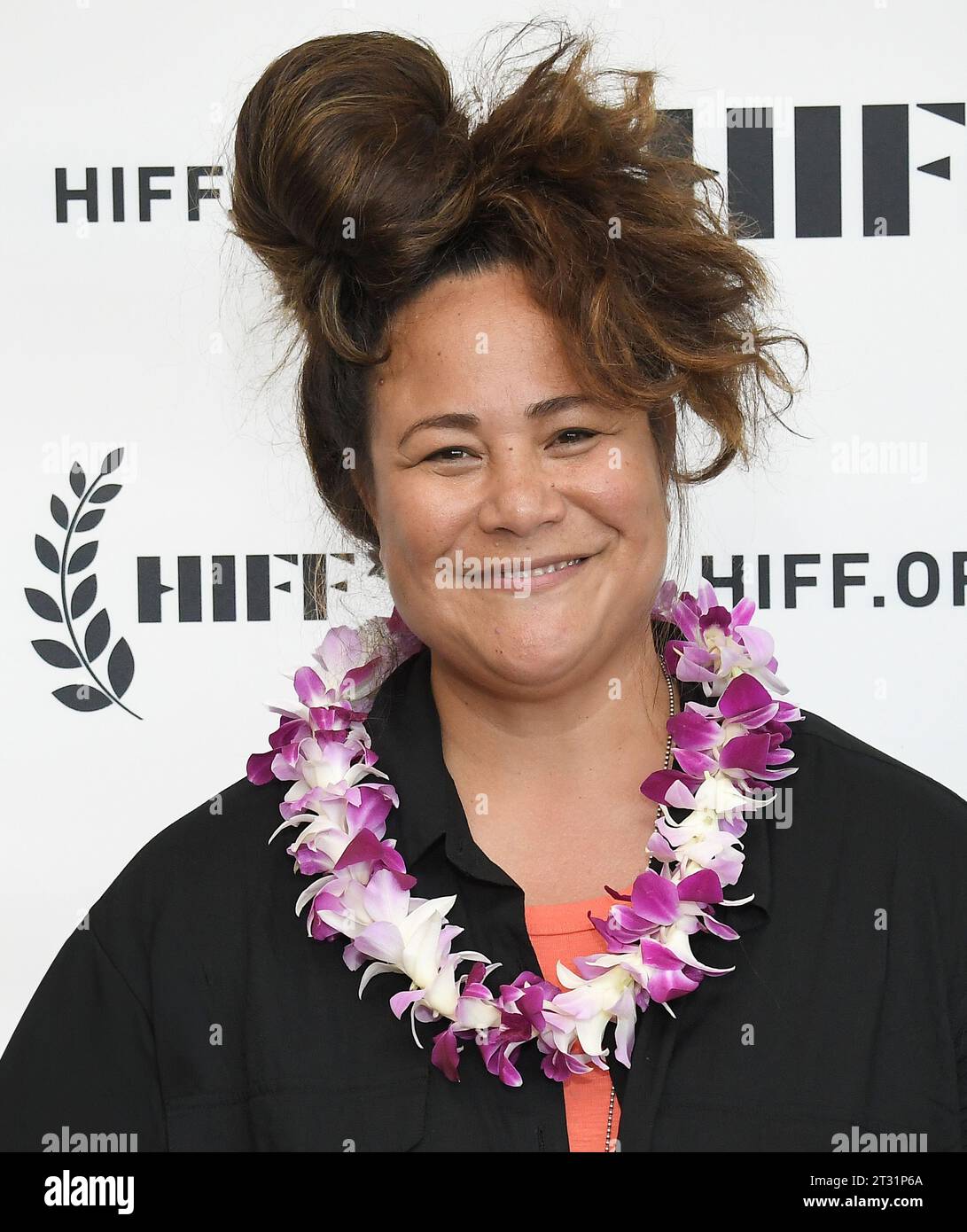 Los Angeles, USA. 21 ottobre 2023. Sisa Grey al 43° Annual Hawaii International Film Festival - PASIFIKA RUOLI: IN CONVERSATION WITH CLIFF CURTIS tenutosi presso l'ACM Student Production Center presso l'Università di Hawai'i-West o'ahu a Kapolei, HI sabato 21 ottobre 2023. (Foto di Sthanlee B. Mirador/Sipa USA) credito: SIPA USA/Alamy Live News Foto Stock