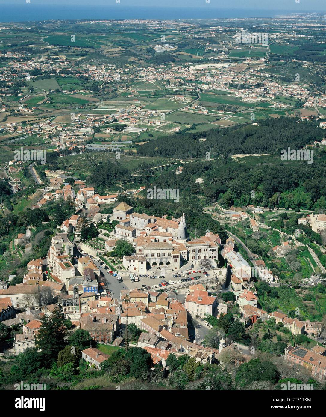 Portogallo. Sintra. Punto panoramico della città Foto Stock