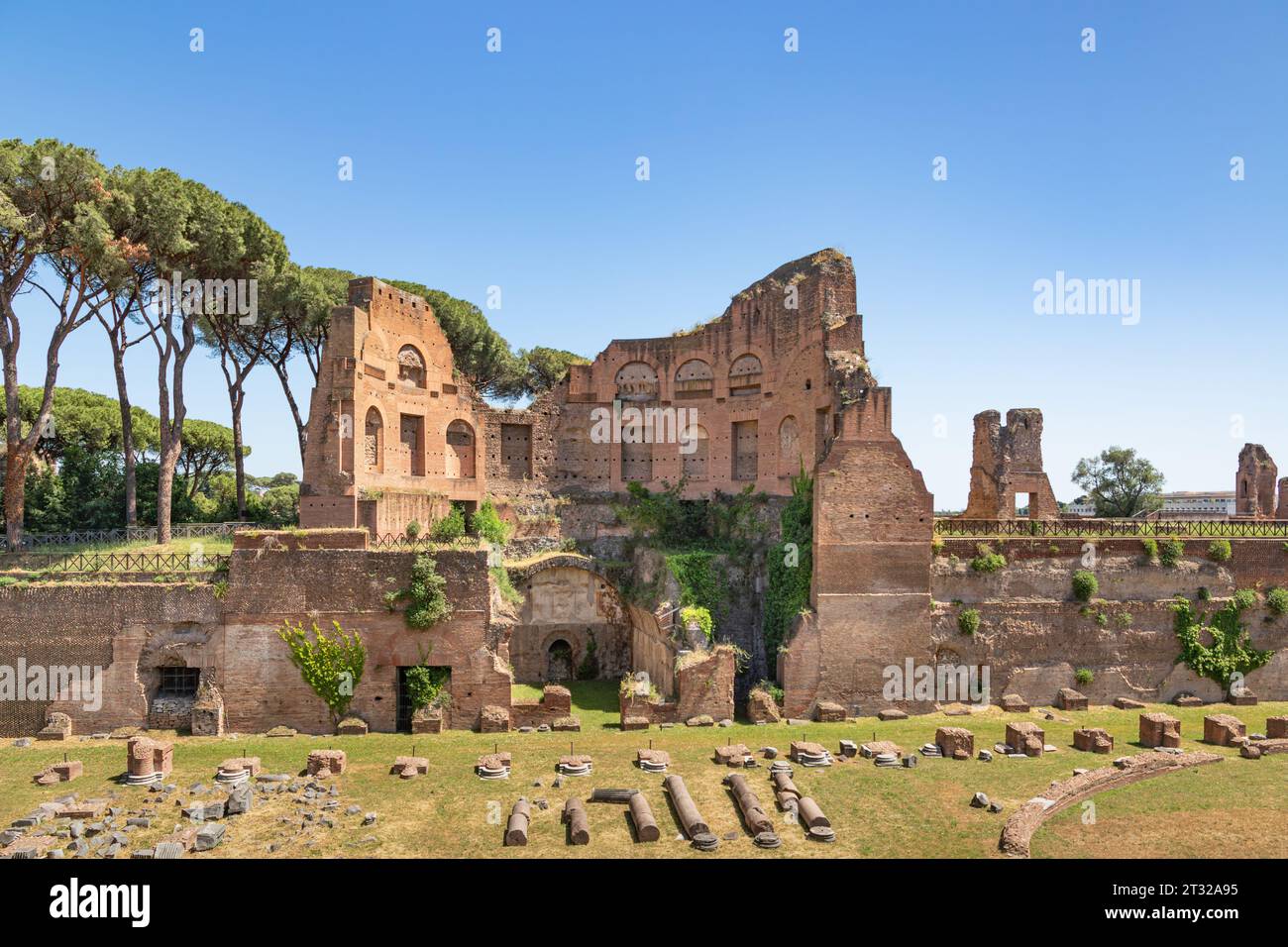 L'antica Roma in una giornata di sole, Lazio, Italia Foto Stock