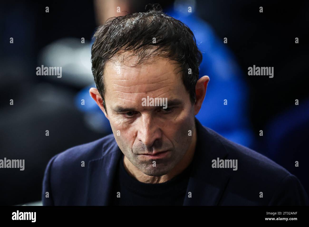 Benoit HAMON durante la Coppa del mondo 2023, semifinale di rugby a 15 tra Argentina e nuova Zelanda il 20 ottobre 2023 allo Stade de France di Saint-Denis vicino Parigi Foto Stock