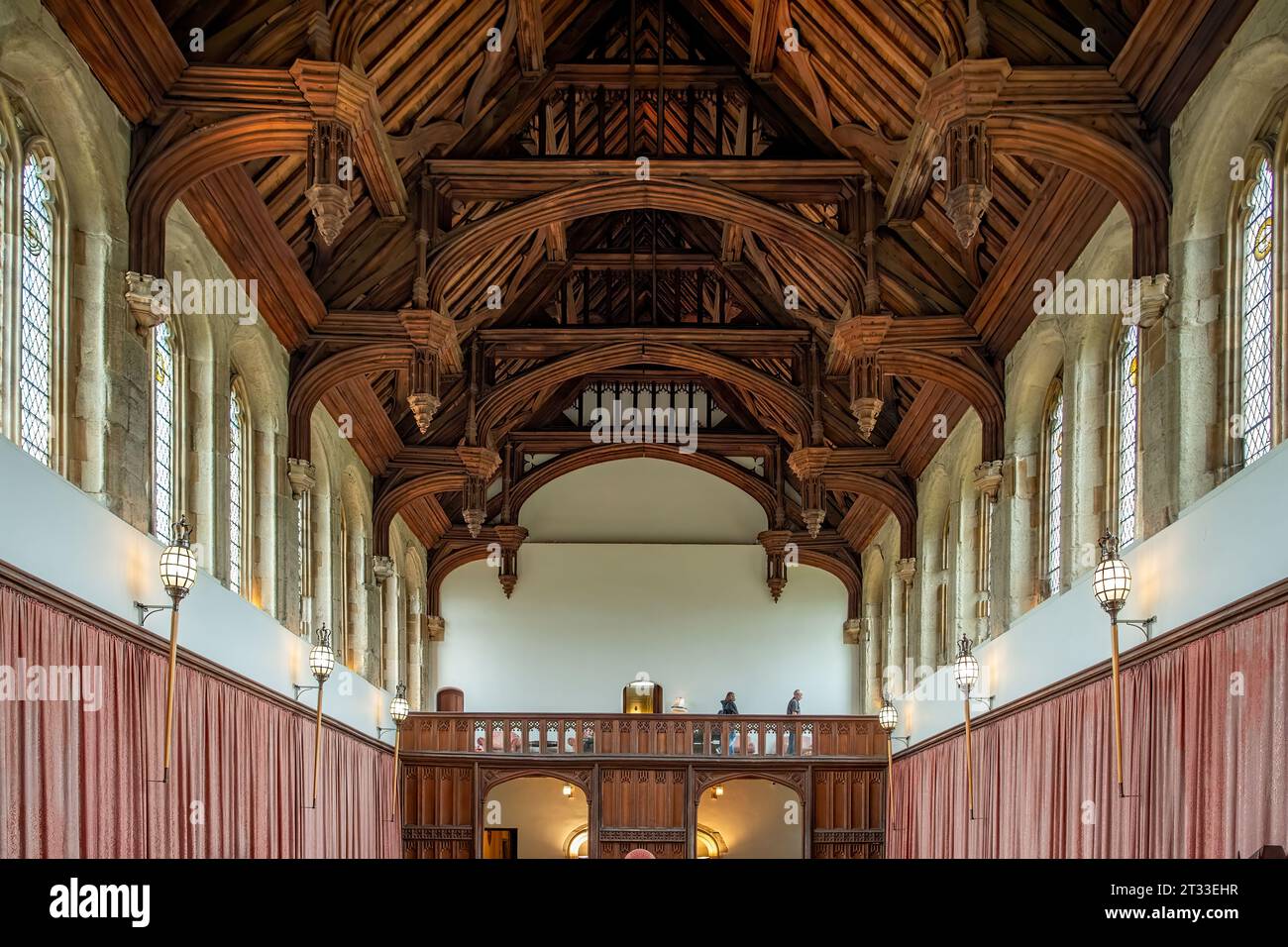 Soffitto di Great Hall, Eltham Palace, Eltham, Greater London, Inghilterra Foto Stock