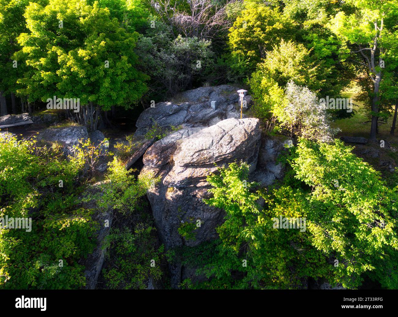 Velky Inovec sassi dal drone Foto Stock
