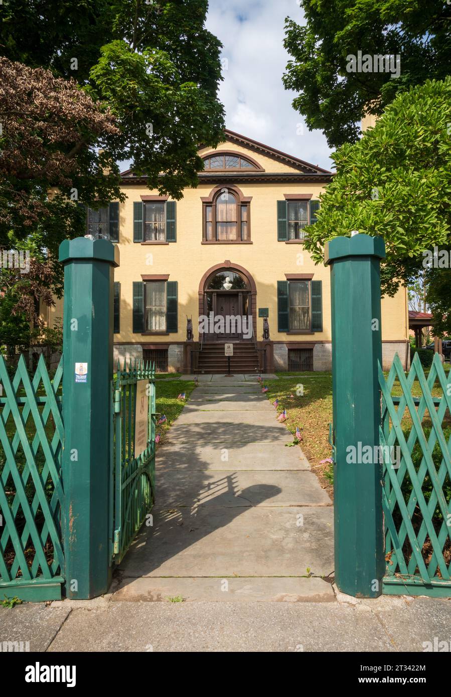 Il Seward House Museum, un museo ad Auburn, New York Foto Stock