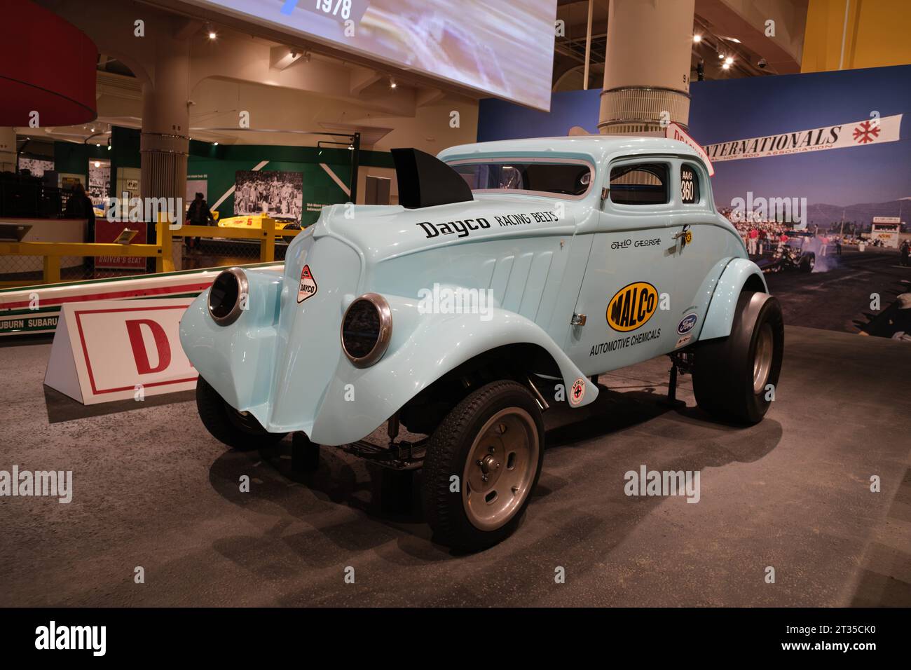 1933 Willys drag racer al museo Henry Ford Foto Stock