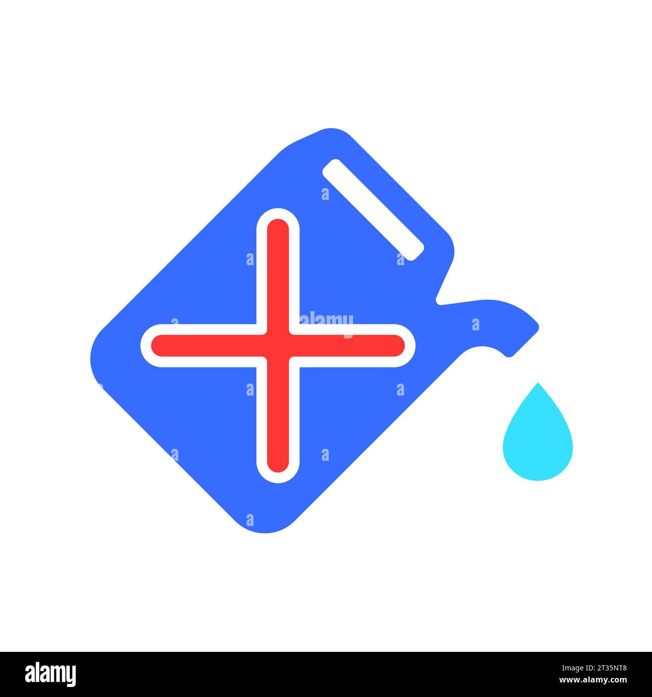 Icona della linea del filtro dell'acqua. Liquido, umidità, sete, pioggia, natura, mare, fiume, lago, corrente. Icona a colori vettoriale su sfondo bianco per le aziende e. Illustrazione Vettoriale