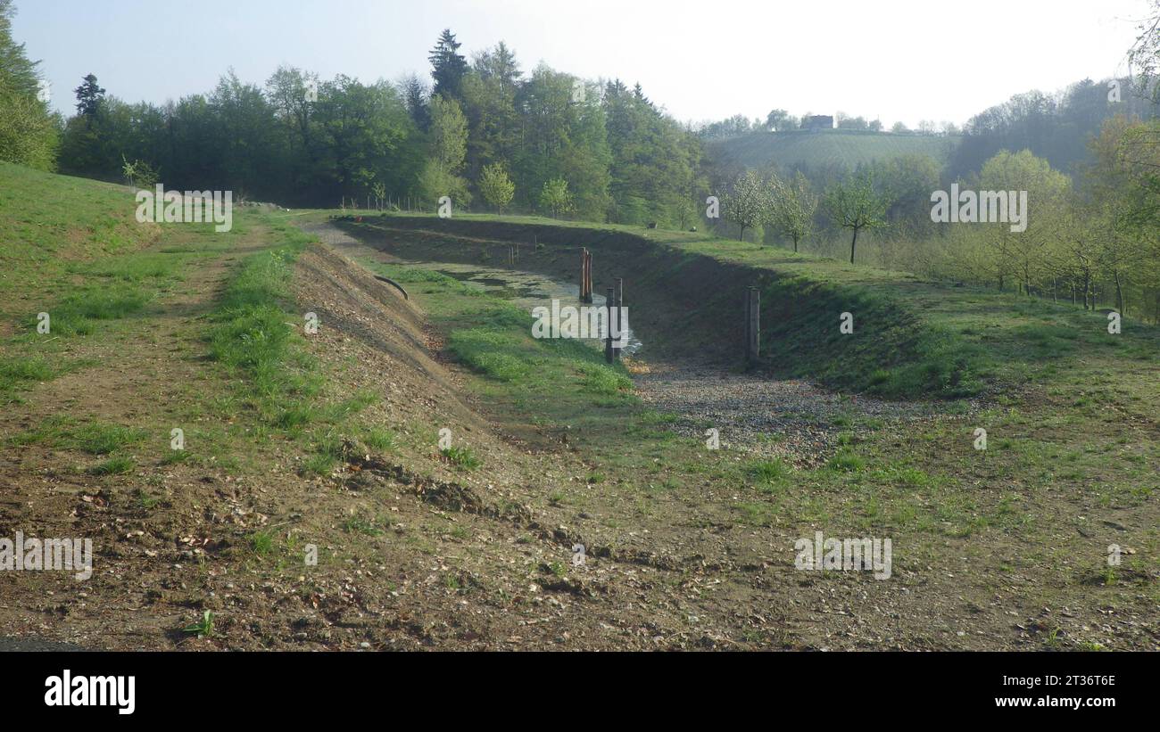 Costruzione di laghetti per la progettazione di giardini acquatici stagno e paesaggio naturale credito: Imago/Alamy Live News Foto Stock
