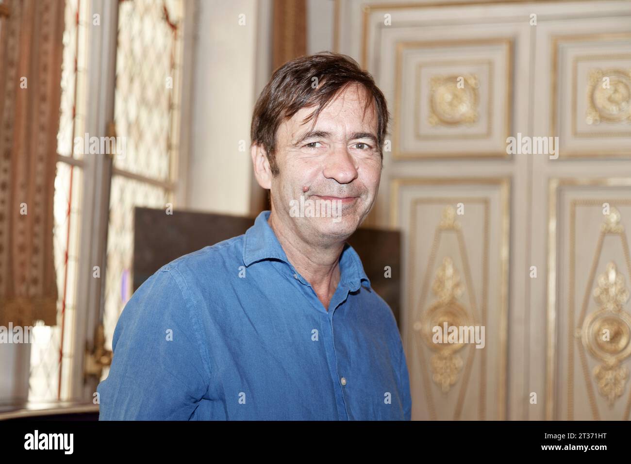 Parigi, Francia. 11 ottobre 2023. Thierry Samitier frequenta il Palais Vivienne a Parigi, in Francia Foto Stock