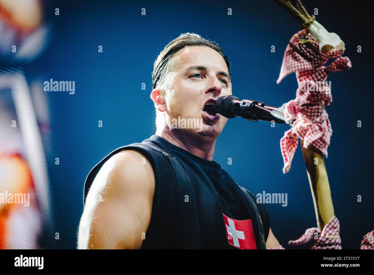 Zürich, Svizzera. 21 ottobre 2023. Il cantante e musicista austriaco Andreas Gabalier esegue un concerto dal vivo all'Hallenstadion di Zürich. (Foto: Gonzales Photo - Tilman Jentzsch). Foto Stock