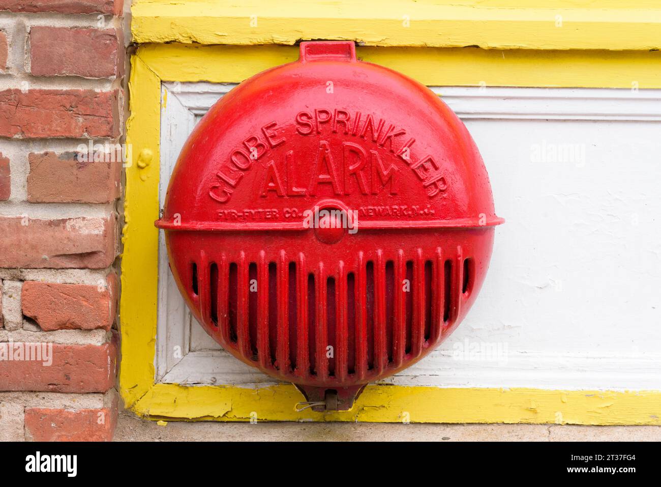 Campanello di allarme sprinkler a globo Foto Stock