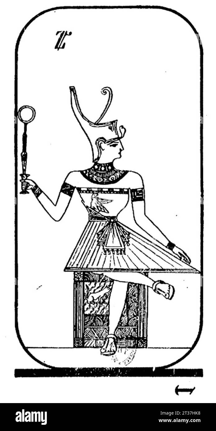 Tarocchi egiziani (Falconnier) 04 Foto Stock