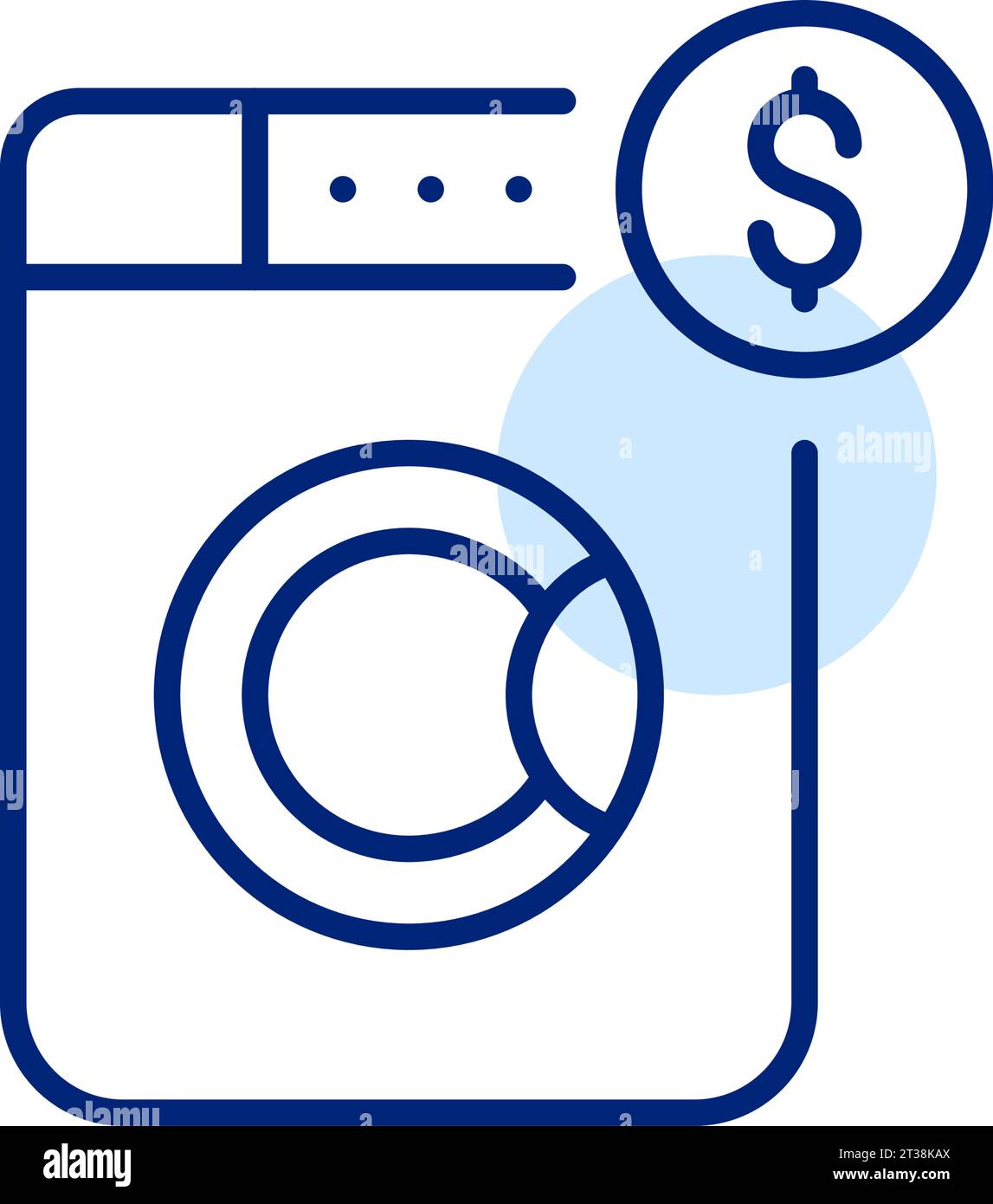 Lavanderia self-service a gettoni. Icona Pixel Perfect Illustrazione Vettoriale