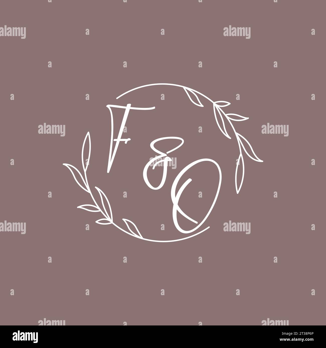 Iniziali FO monogramma logo idee grafica vettoriale Illustrazione Vettoriale