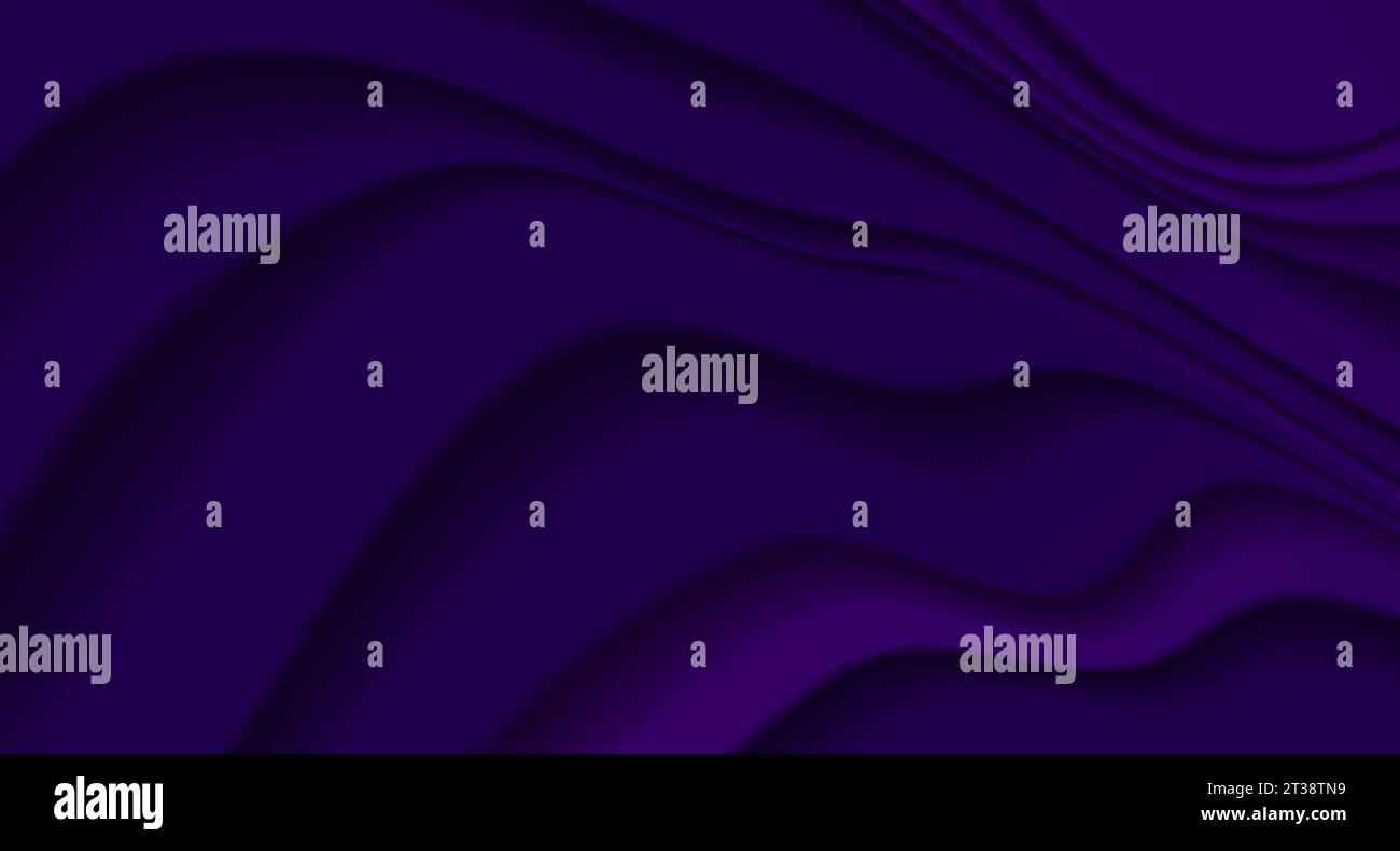 Violetto scuro onde rifratte lisce sfondo astratto. Design Vector Elegant Illustrazione Vettoriale