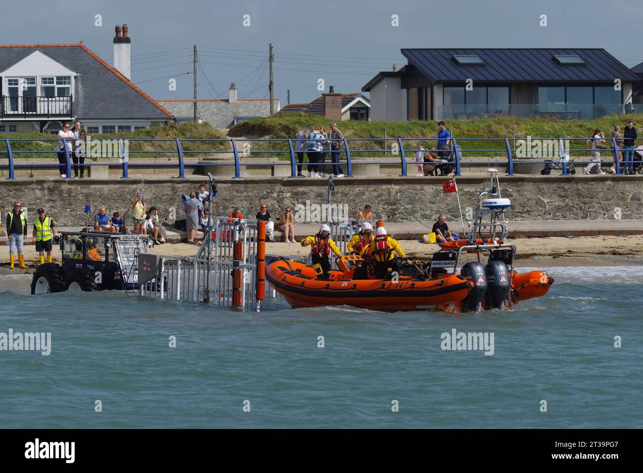 Trearddur Bay, Lifeboat Day, Anglesey, Galles del Nord. REGNO UNITO Foto Stock