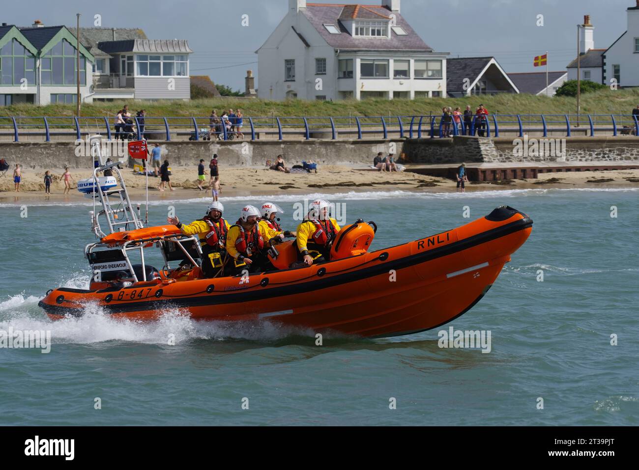 Trearddur Bay, Lifeboat Day, Anglesey, Galles del Nord. REGNO UNITO Foto Stock