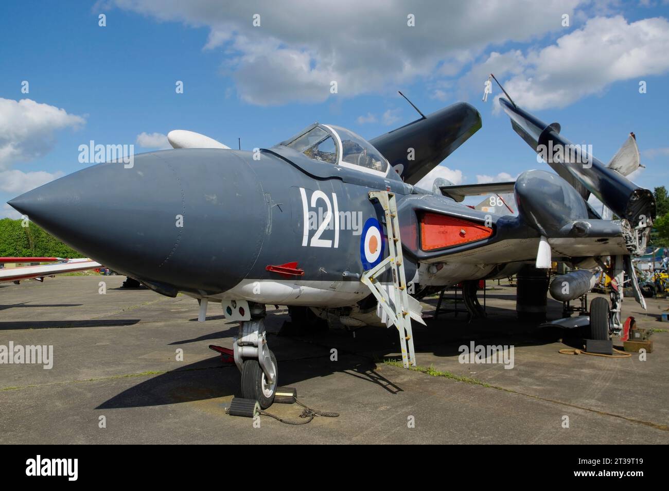 De Havilland, Sea Vixen, FAW.2, XJ494, Bruntingthorpe, Leicester, Inghilterra, Foto Stock