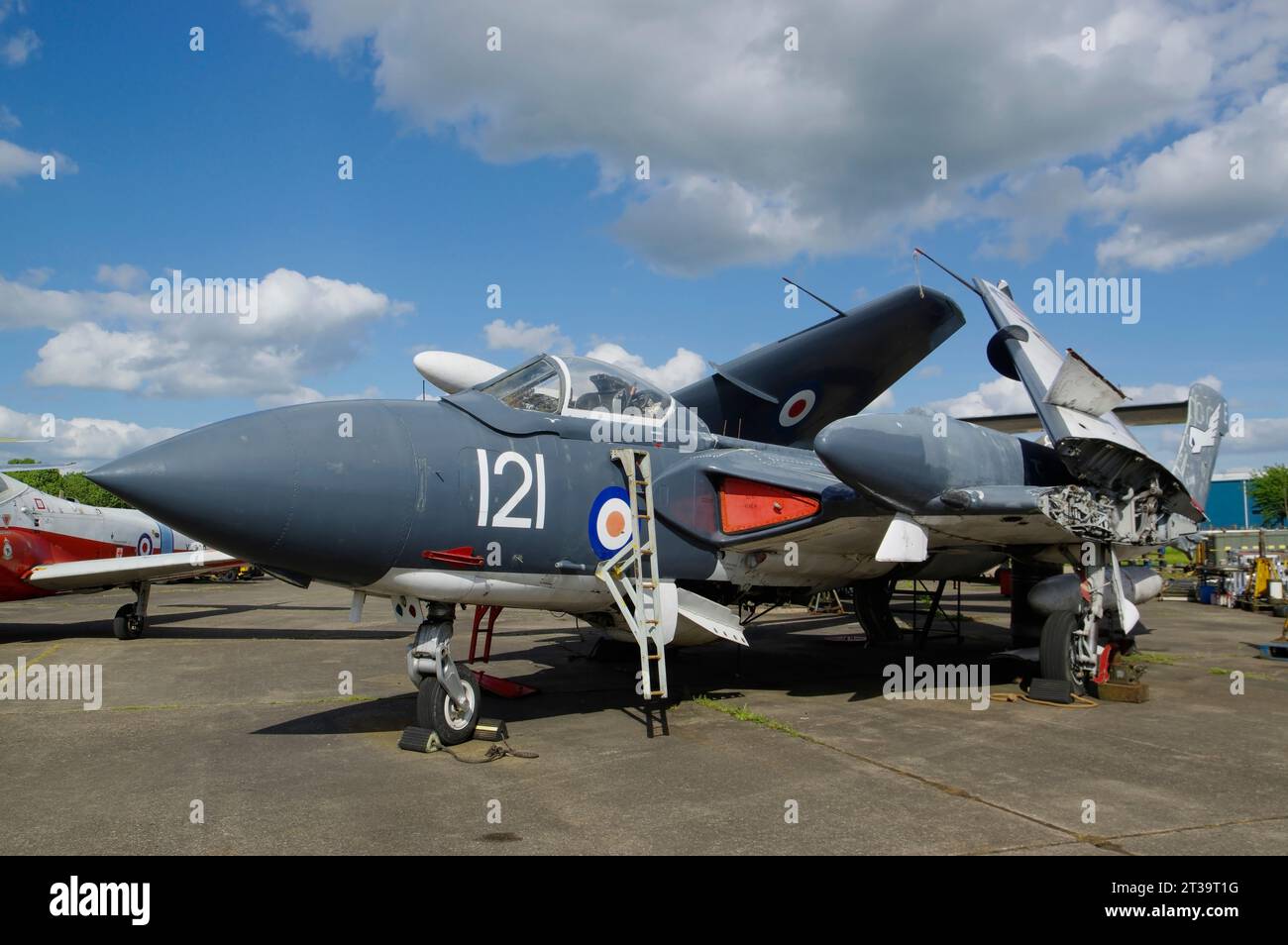 De Havilland, Sea Vixen, FAW.2, XJ494, Bruntingthorpe, Leicester, Inghilterra, Foto Stock