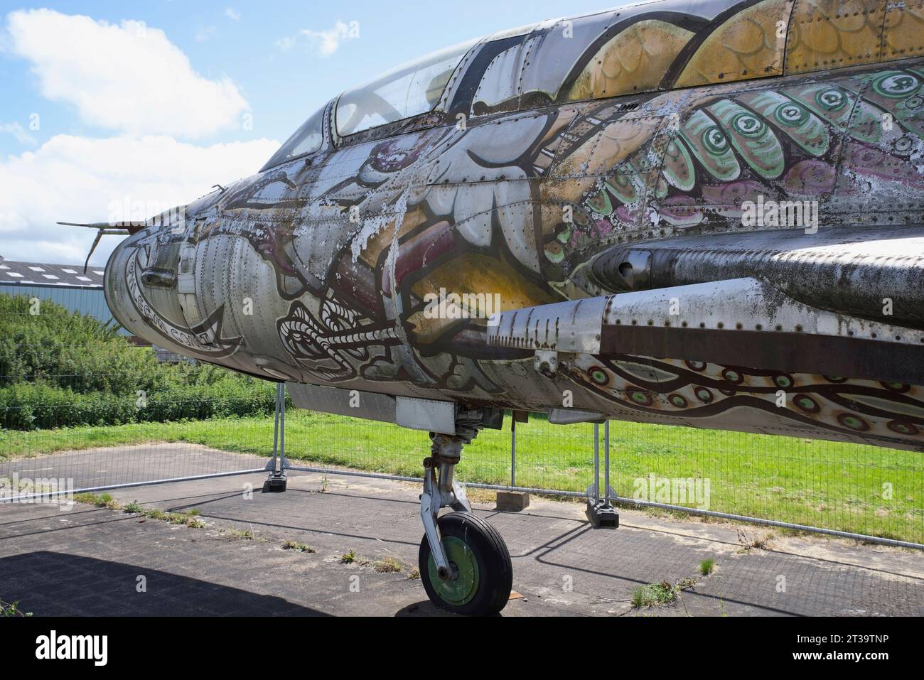 Sukhoi, su-17-M Fitter C, 23 Red, Hawarden, Chester Airport, Flint, Galles del Nord, Foto Stock