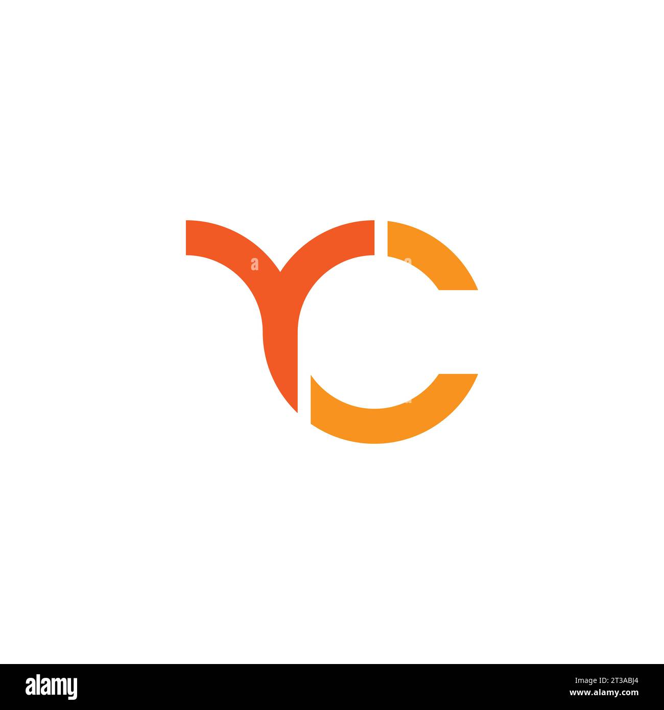 Logo YC, monogramma YC, logo YC iniziale, logo YC lettera, icona, vettore Illustrazione Vettoriale