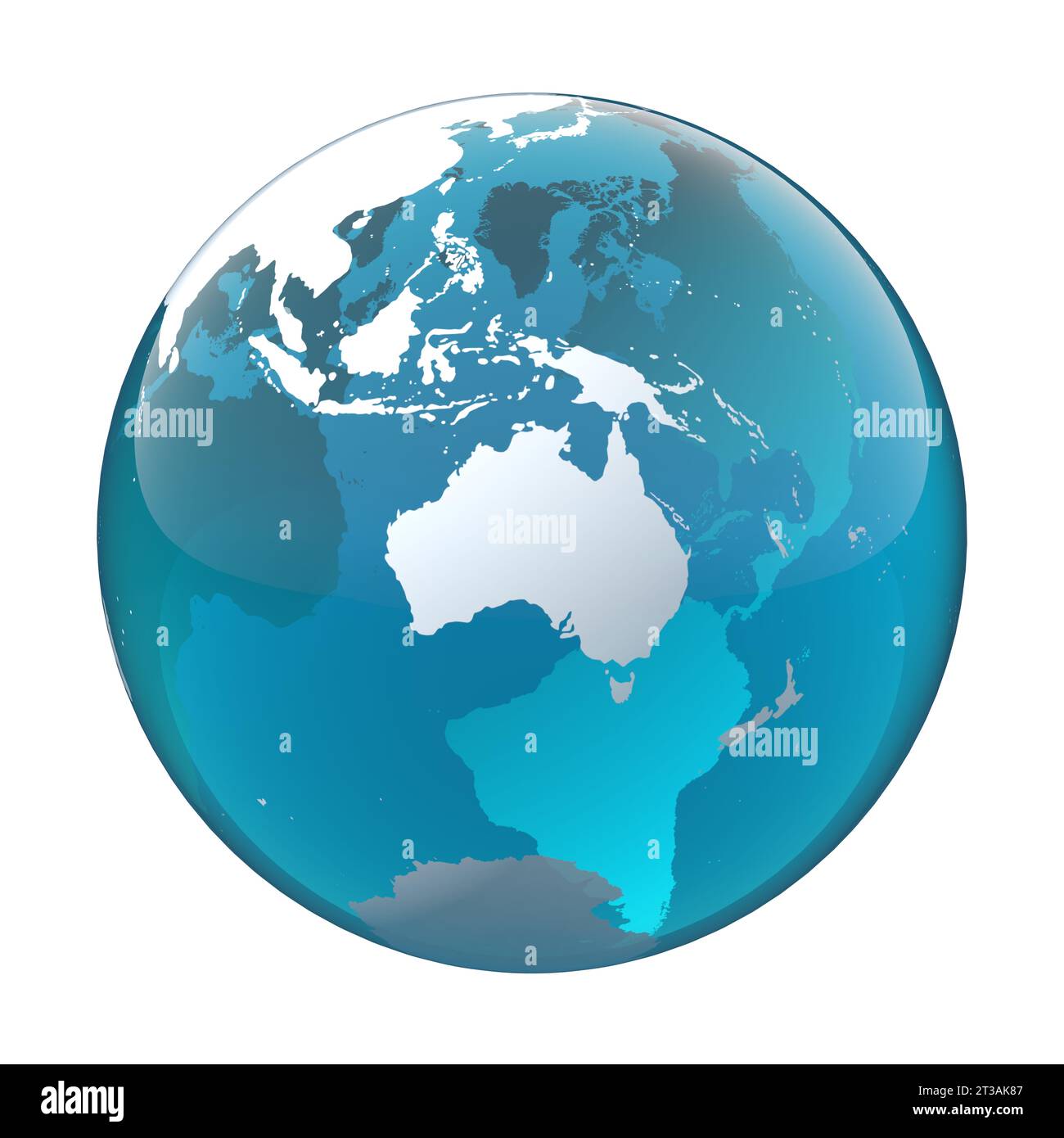 Globo terrestre, mappa del mondo, Australia Foto Stock