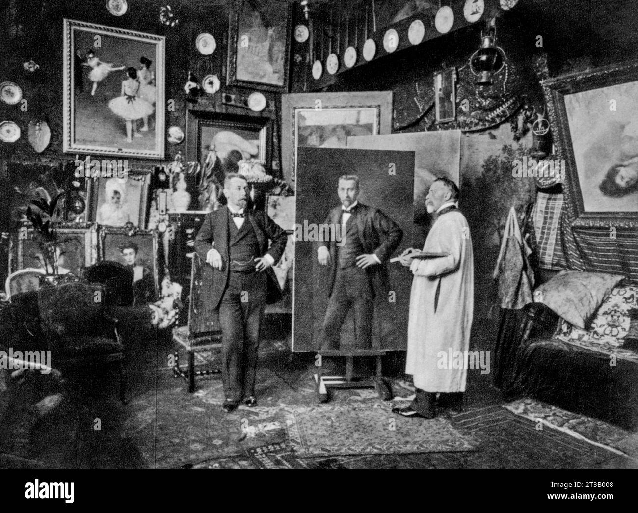 Il dottor Eugène Louis Doyen (1859 - 1916) si presenta nel laboratorio di Carrier Belleuse nel 1906. Un chirurgo francese di fama internazionale Foto Stock