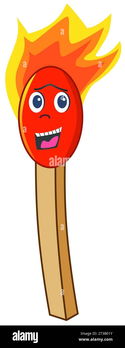 Un cartone animato abbinato a un volto Foto Stock