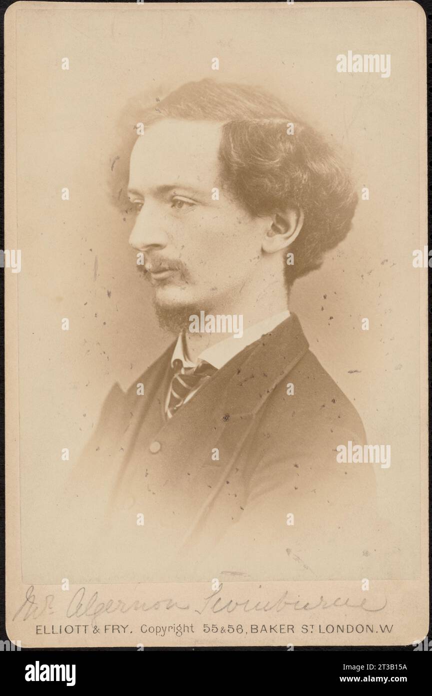 Signor Algernon Swinburne Foto Stock