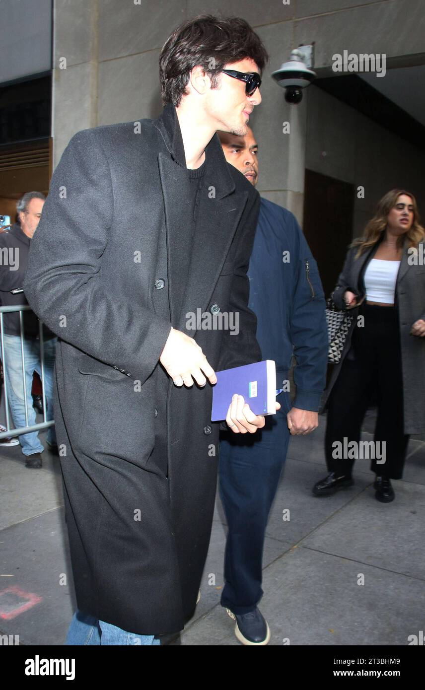 NEW YORK, NY- 24 OTTOBRE: Jacob Elordi visto al Today Show della NBC a New York il 24 ottobre 2023. Copyright: XRWx credito: Imago/Alamy Live News Foto Stock