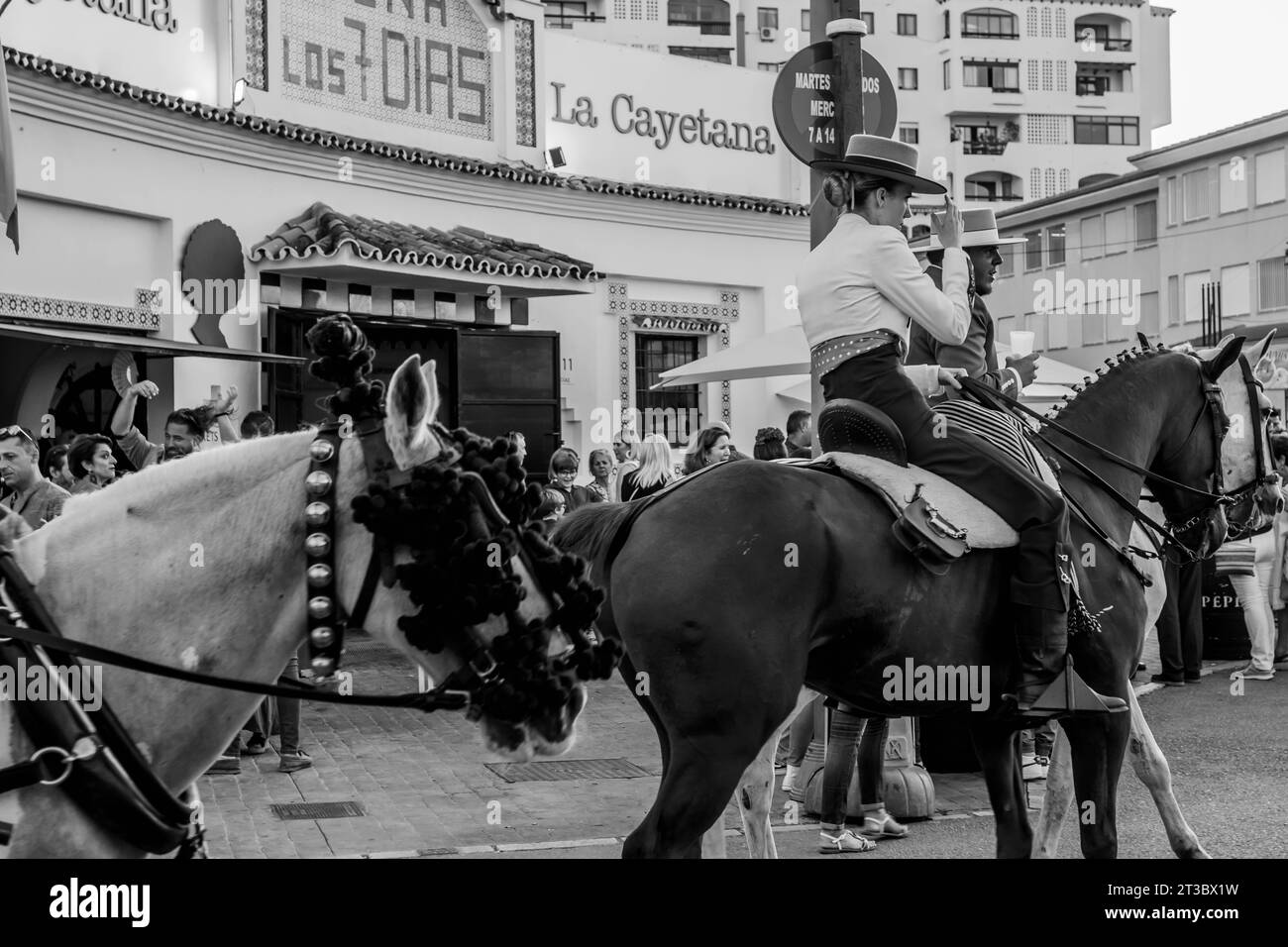 Spagna nel 2023 Fuengirola Feria Foto Stock