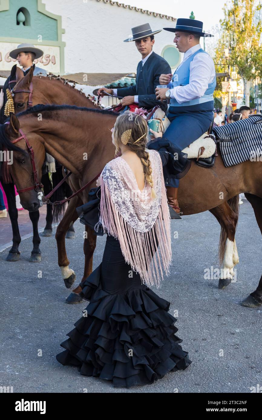 Spagna nel 2023 Fuengirola Feria Foto Stock