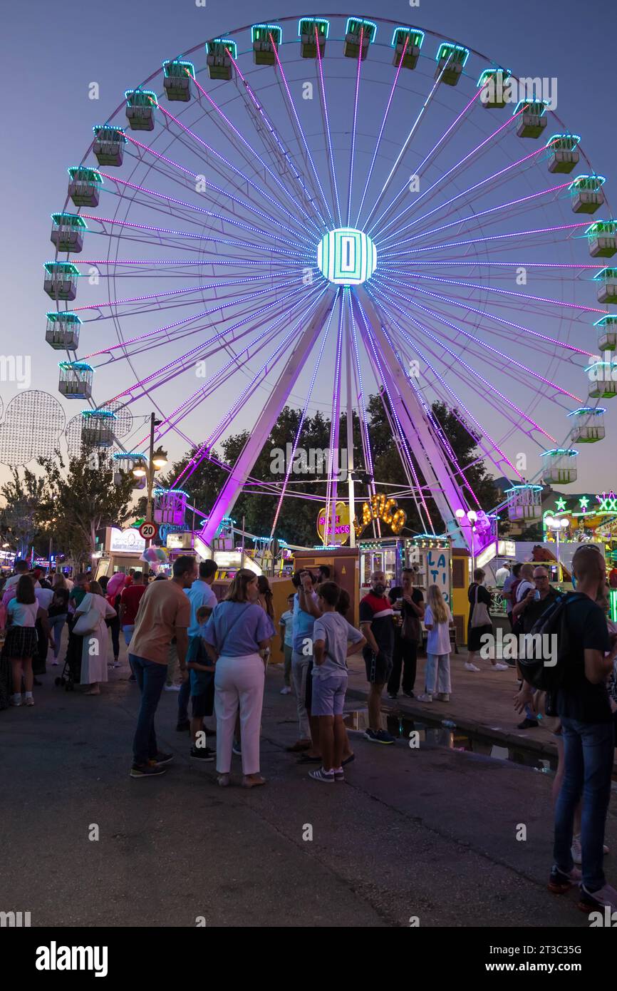 Spagna nel 2023 Fuengirola Feria Foto Stock